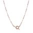 Fashion Rose Gold Copper Geometric Rudder Necklace