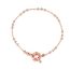 Fashion Gold Copper Bead Chain Spring Buckle Bracelet