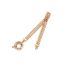 Fashion Gold Copper Chain Spring Clasp Bracelet
