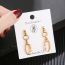 Fashion Real Gold Plating + Freshwater Pearls Gold-plated Copper Pearl Earrings