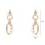 Fashion Real Gold Plating + Freshwater Pearls Gold-plated Copper Pearl Earrings