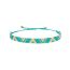 Fashion Color Rice Beads Braided Triangle Bracelet