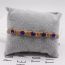 Fashion 4# Rice Beads Woven Round Zirconium Bracelet