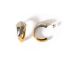 Fashion Gold Silver Stainless Steel C-shaped Earrings