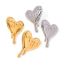 Fashion Silver Stainless Steel Melted Love Earrings