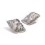 Fashion Silver Stainless Steel Horn Earrings