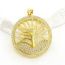 Fashion Gold Copper Inlaid Zirconium Hollow Round Geometric Necklace