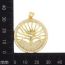 Fashion Gold Copper Inlaid Zirconium Hollow Round Geometric Necklace