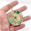 Fashion Gold Copper Set Zirconium Eye Astrolabe Necklace