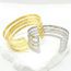 Fashion White K Color Copper Hollow Multi-layer Bracelet