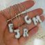 Fashion G Gold-plated Copper Inlaid With Zirconium 26 Letter Necklace