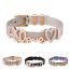 Fashion Two Color 2 Stainless Steel Geometric Strap Bracelet