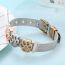 Fashion Cat Stainless Steel Geometric Strap Bracelet