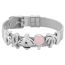 Fashion Silver Stainless Steel Geometric Strap Bracelet