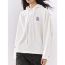 Fashion White Polyester Embroidered Hooded Sweatshirt