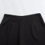 Fashion Black Polyester Cross Skirt