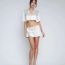Fashion White Asymmetrical Skirt