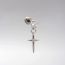 Fashion 5# (single) Titanium Steel Diamond Geometric Stud Earrings (single)
