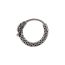 Fashion 4# Titanium Steel Geometric Round Men's Earrings (single)