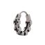 Fashion 5# Titanium Steel Geometric Round Men's Earrings (single)
