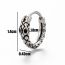 Fashion 9# Titanium Steel Geometric Men's Earrings (single)