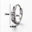 Fashion 3# Titanium Steel Geometric Men's Earrings (single)