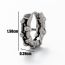 Fashion 5# Titanium Steel Geometric Men's Earrings (single)