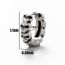 Fashion 5# Titanium Steel Geometric Men's Earrings (single)