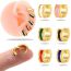 Fashion Gold Copper Drip Oil Round Earring Set (single)