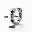 Fashion 6# Titanium Steel Geometric Men's Earrings (single)