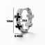 Fashion 1# Titanium Steel Geometric Men's Earrings (single)