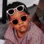 Fashion Rose Pink [tac Polarizer] Tac Large Frame Children's Sunglasses
