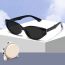 Fashion C1-brilliant Black (tr Polarized) Cat Eye Folding Sunglasses