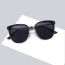 Fashion C2 Beige Frame Black And Gray Film Tac Cat Eye Large Frame Sunglasses