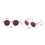 Fashion Matte Black C13 Children's Round Folding Sunglasses