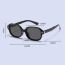 Fashion Black Pine Brown [pc Polarized + Small Round Box] Small Frame Folding Sunglasses