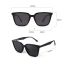 Fashion Black Frame Black And Gray Film-c1 Tac Square Large Frame Sunglasses