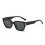 Fashion Black Frame Black And Gray Film Pc Small Frame Sunglasses