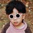 Fashion Earth Brown (with Hook Rope) Children's Flower Shaped Sunglasses