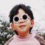 Fashion Cactus Green (with Hook Rope) Children's Flower Shaped Sunglasses