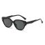 Fashion Black Frame Black And Gray Film Pc Cat Eye Small Frame Sunglasses