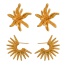 Fashion Golden 3 Copper Geometric Earrings
