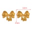 Fashion Golden 2 Copper Irregular Flower Earrings