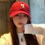 Fashion Coffee Color Cotton Letter-embroidered Baseball Cap