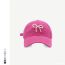 Fashion Pink Pearl Bow Baseball Cap
