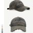 Fashion Grey Cotton Letter-embroidered Baseball Cap