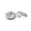 Fashion Silver Stainless Steel Gold-plated Round Hollow Stud Earrings