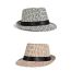 Fashion Brown Straw Plaid Large Brim Sun Hat