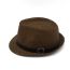 Fashion Coffee Grid Straw Jazz Hat