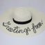 Fashion White Straw Large Brimmed Sun Hat
